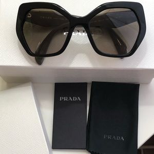 Prada Two-Color Geometric Sunglasses
